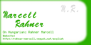 marcell rahner business card